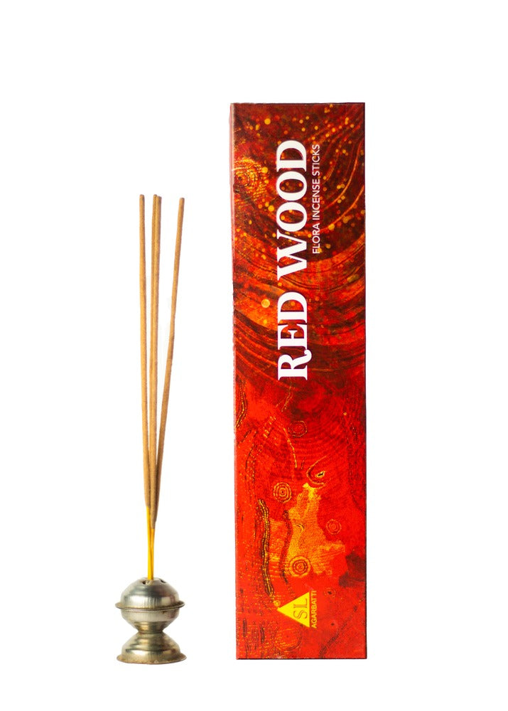Hand-rolled Red Wood incense sticks for calming aroma