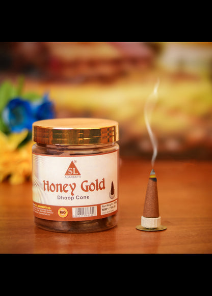 Honey Gold Dhoop Cone