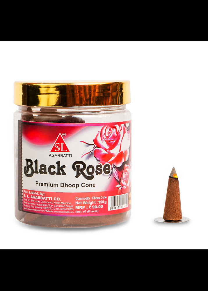 Black Rose Premium Dhoop Cone