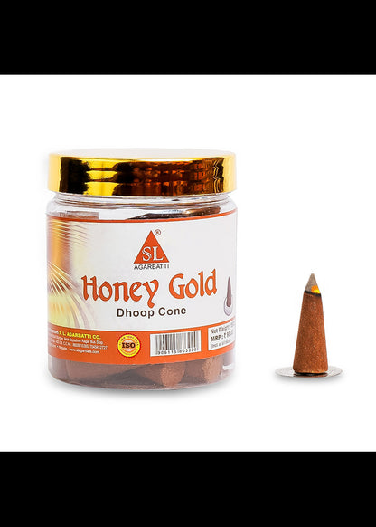 Honey Gold Dhoop Cone